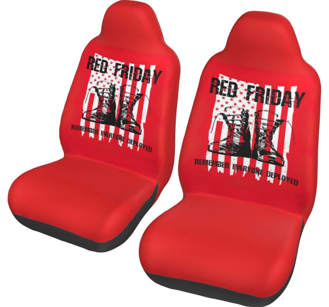 On Friday We Wear Red Universal Front Car Seat Cover