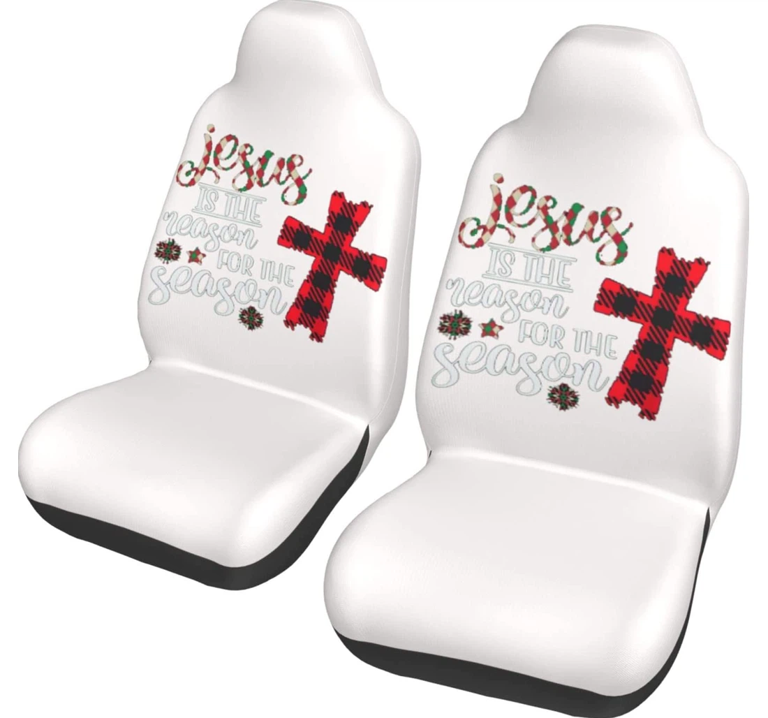 Jesus Is The Reason For The Christmas Season Universal Front Car Seat Cover