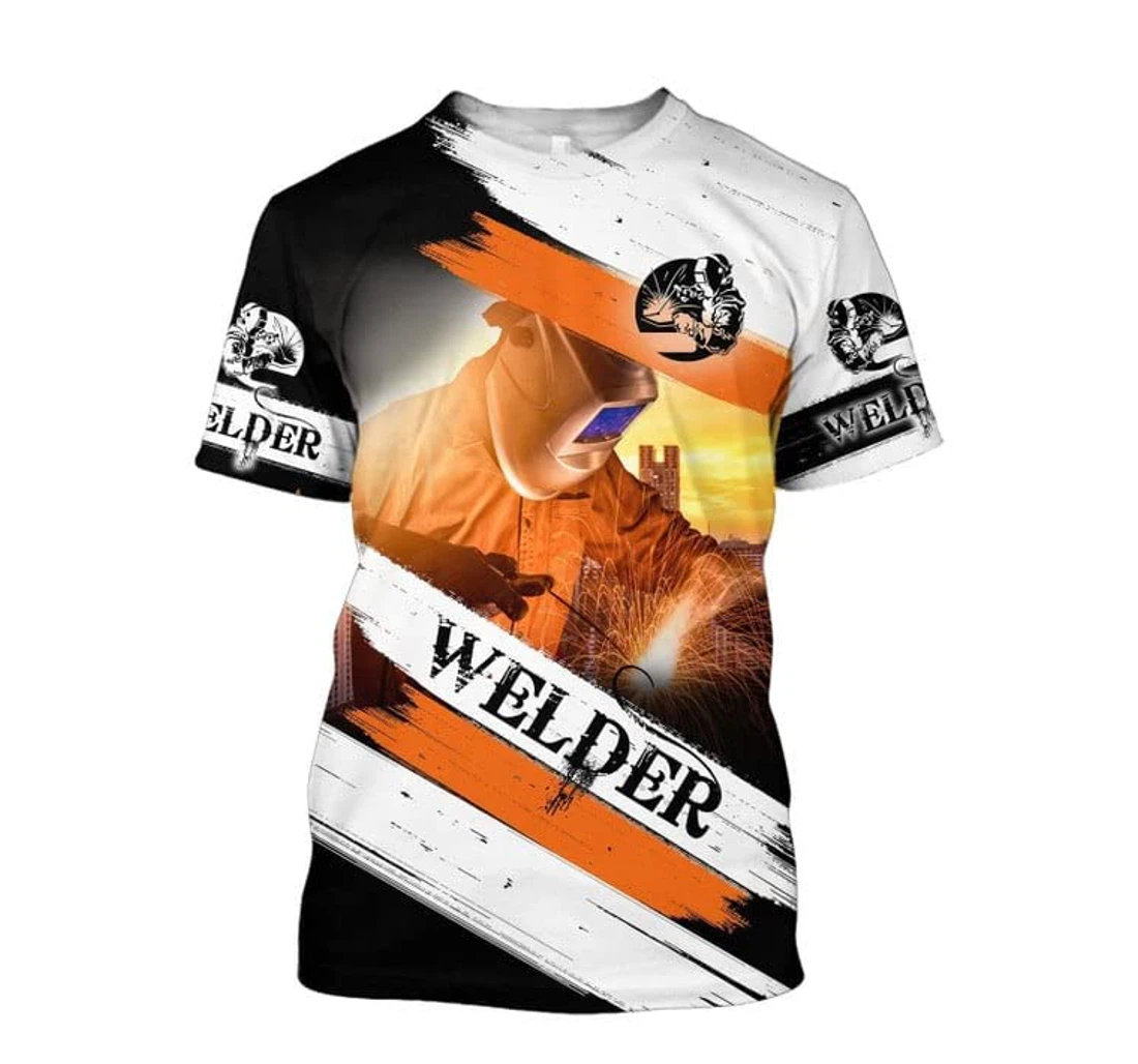 Personalized Welder D Welder Welding Custom Welder Welding D Welder Up - 3D Printed T-shirt