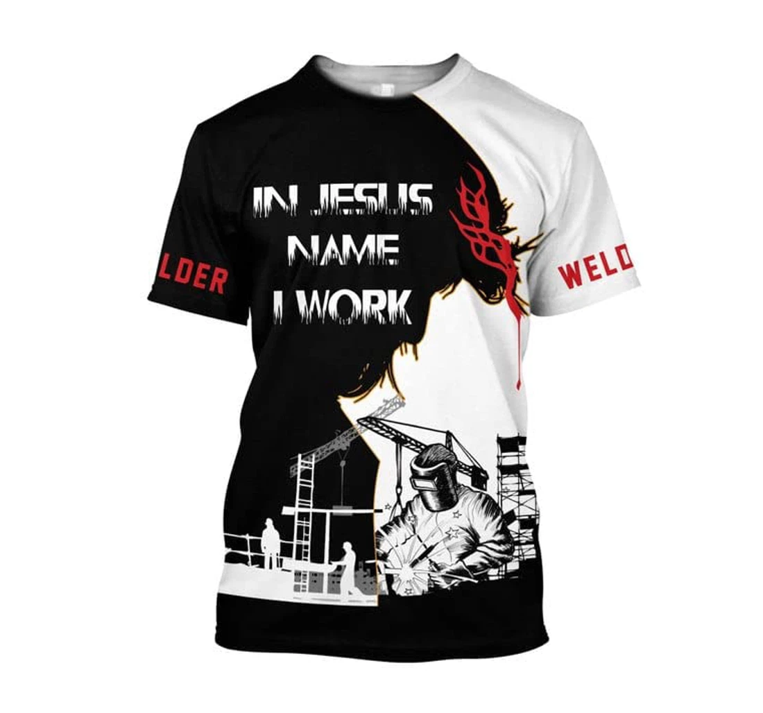 Personalized Welder D Welder Welding Custom Welder Welding D Welder Up - 3D Printed T-shirt