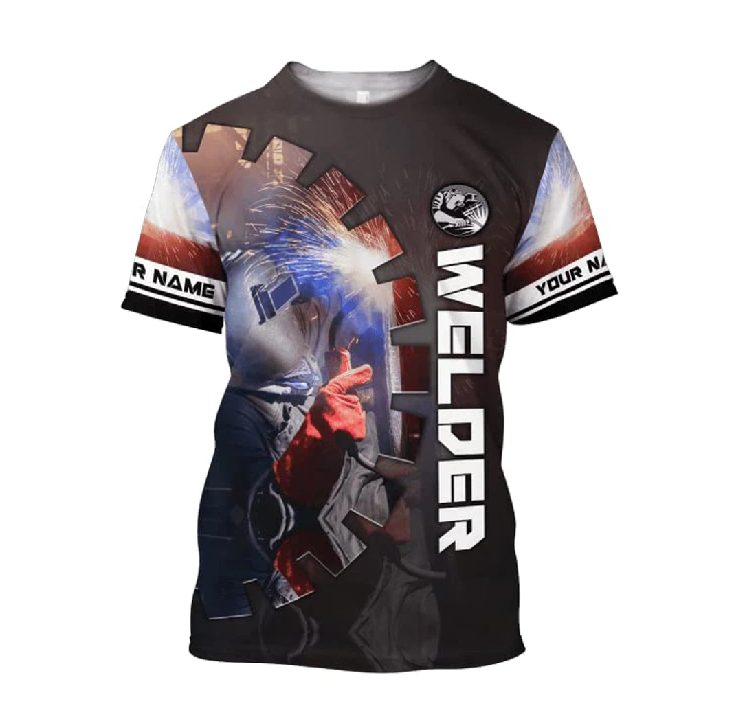 Personalized Welder D Welder Welding Custom Welder Welding D Welder Up - 3D Printed T-shirt