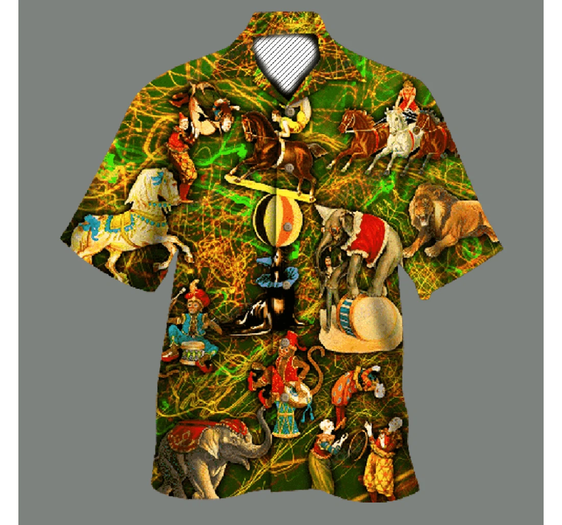 Personalized Circus Is Magical Life Hawaiian Shirt, Button Up Aloha Shirt For Men, Women