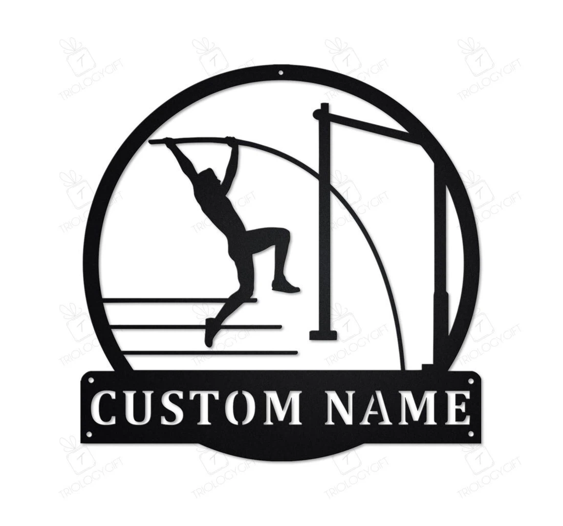 Personalized Metal Sign - Personalized Pole Vault Pole Vault Pole Vault Pole Vault Lover Custom Pole Vault MonoGram