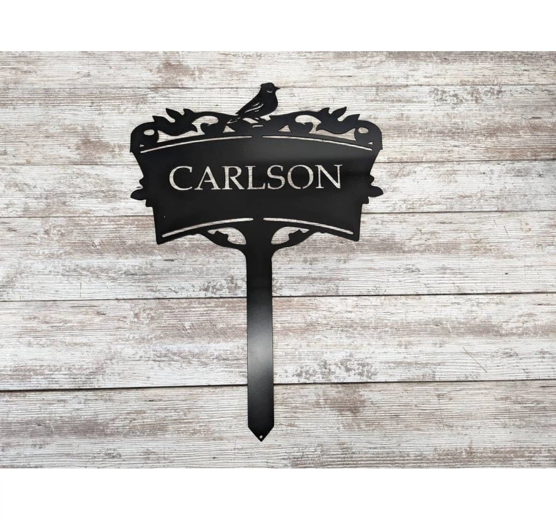 Personalized Metal Sign - Personalized Garden Garden Name Custom Mother's Day Birthday Mom MonoGram