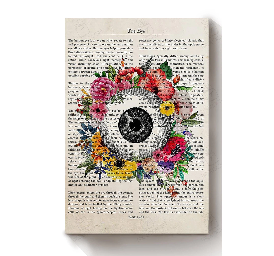 Poster, Canvas - Flower Optometrist Eye Floral Florist Flower Shop S Print Framed Wall Art