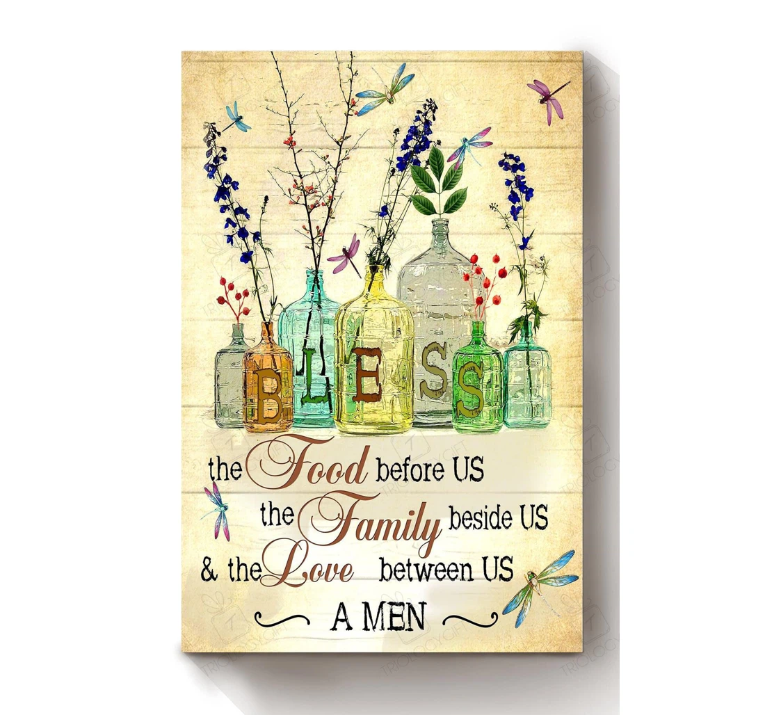 Poster, Canvas - Flower Food Before Us The Floral Florist Flower Shop S Print Framed Wall Art