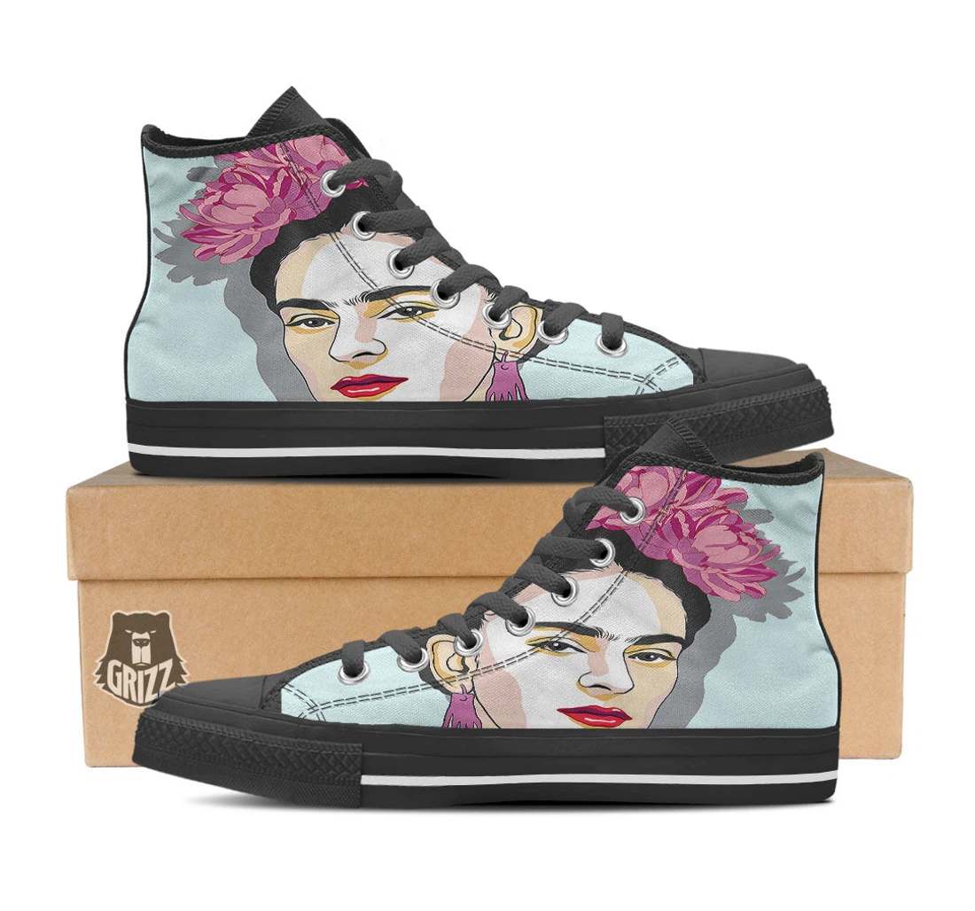 Carmen Frida Kahlo Magdalena Print High Top Shoes