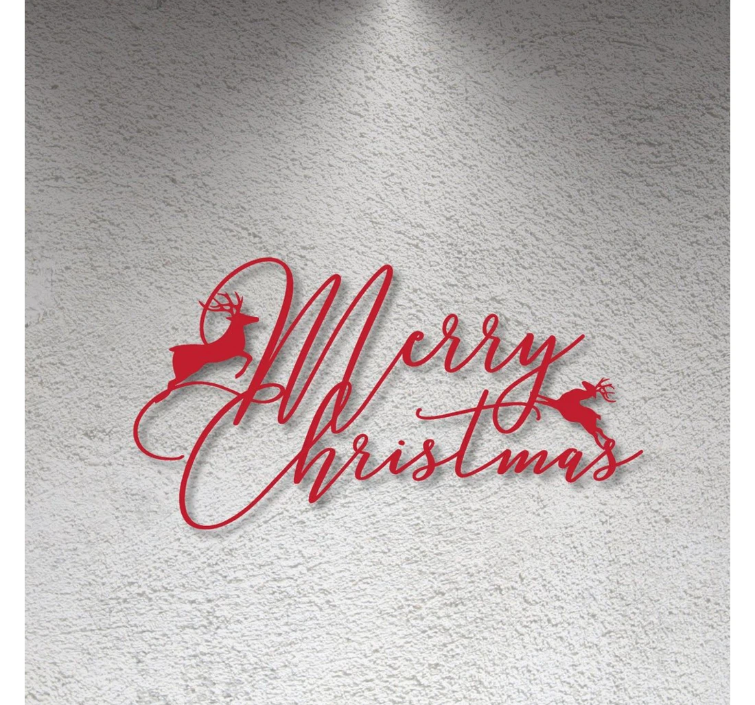 Personalized Metal Sign - Merry Christmas Christmas Christmas Happy Holidays Happy New Year Christmas Usa MonoGram