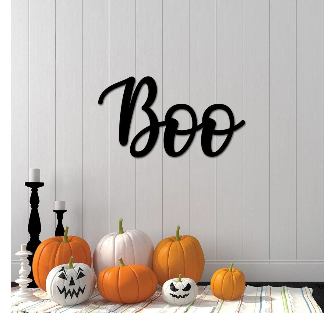 Personalized Metal Sign - Namashops Halloween Boo Boo Halloween Boo Front Door Farmhouse Halloween Halloween MonoGram