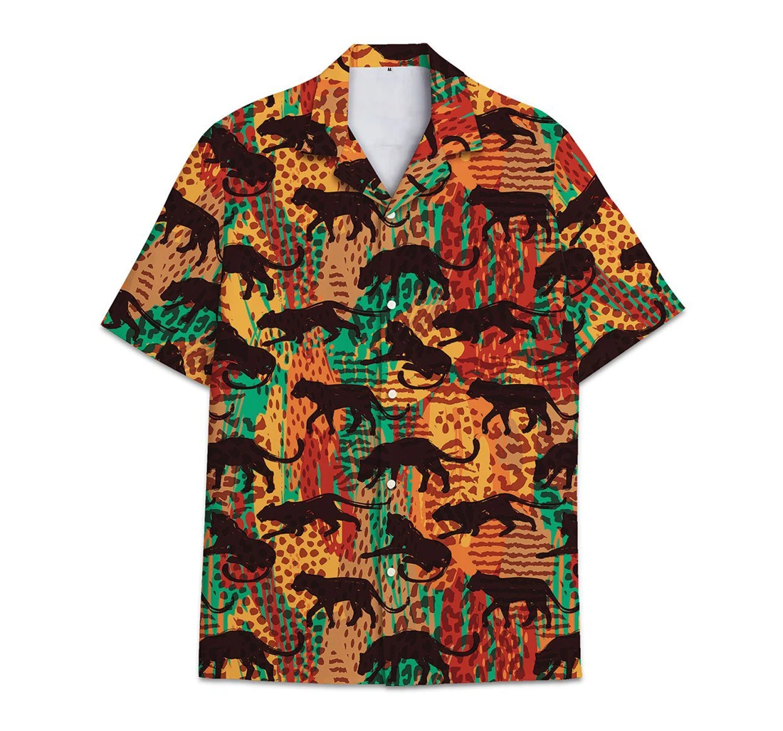 Personalized Pathter Flower And Leaf Combined With Animal Hawaiian Shirt, Button Up Aloha Shirt For Men, Women