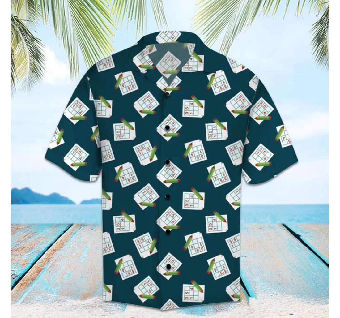 Personalized Amazing Sudoku Hawaiian Shirt, Button Up Aloha Shirt For Men, Women