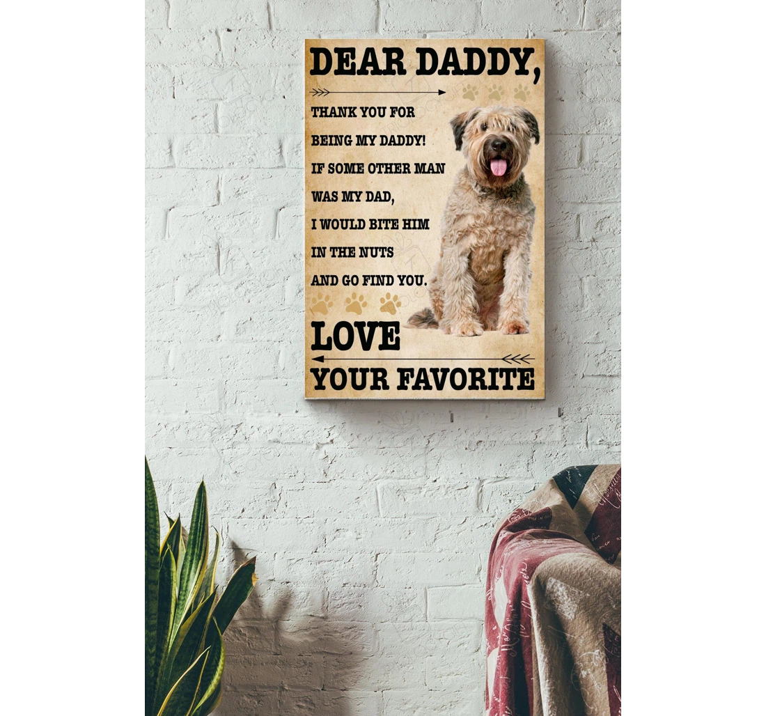 Poster, Canvas - Dear Daddy Father Father's Day Dad's Gallery Idea S Print Framed Wall Art