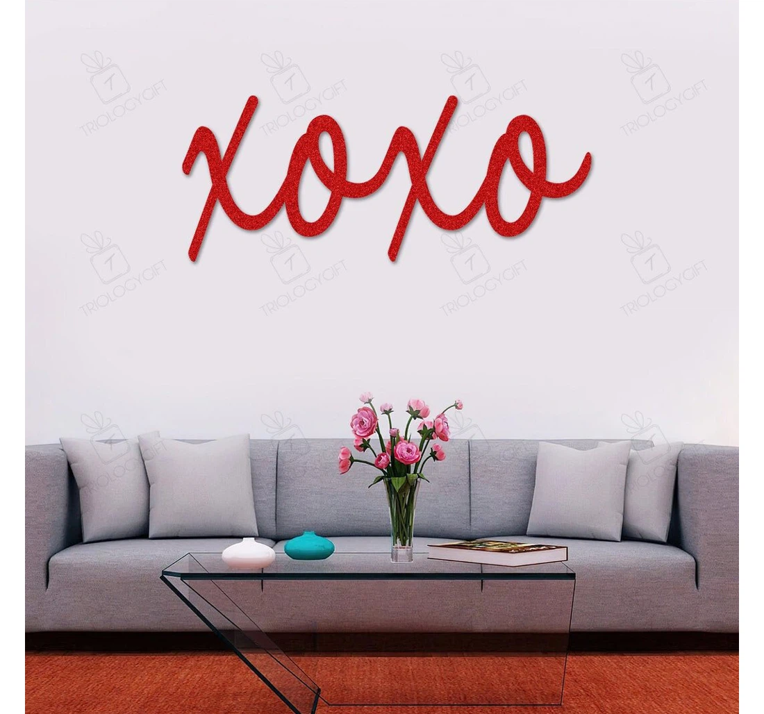 Personalized Metal Sign - Xoxo Love Valentines Day Xoxo Him Her Couple Wedding Anniversary MonoGram