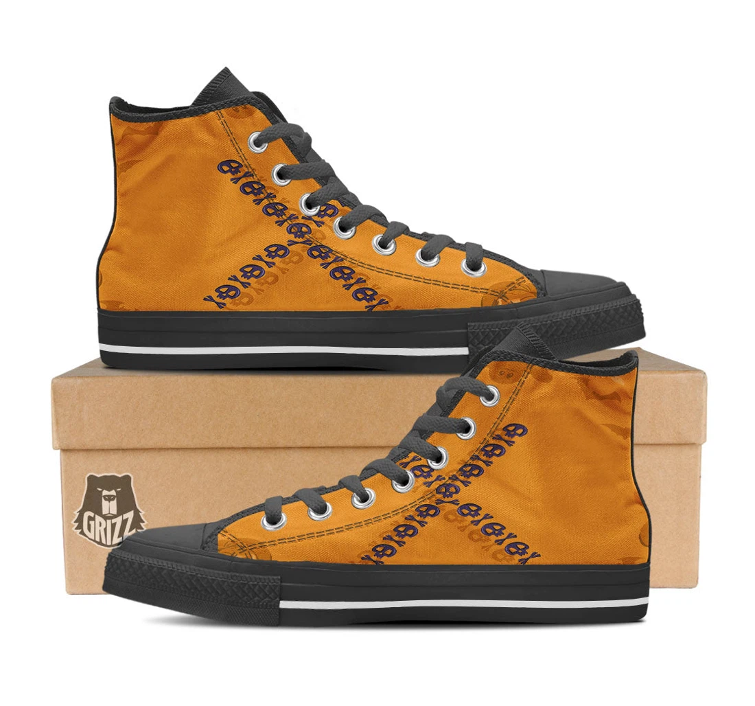 X Halloween Print High Top Shoes