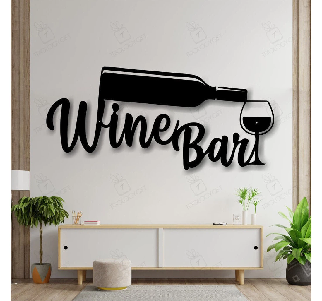 Personalized Metal Sign - Personalized Bar Wine Wine Wine Bar Wine Bar Mother's Day Wine Wine Glass MonoGram