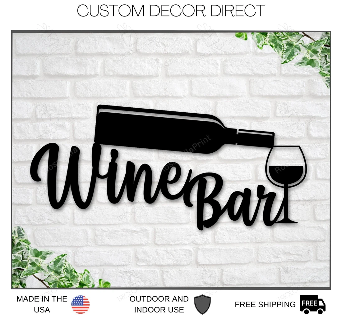 Personalized Metal Sign - Personalized Bar Pub Bar Rustic Basement Bar Wine Wine Bar Mother's Day Wine Wine MonoGram