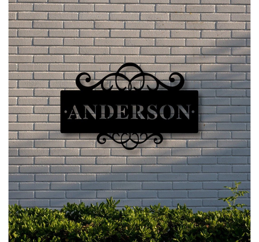 Personalized Metal Sign - Custom Family Name Name House Personalized Family MonoGram