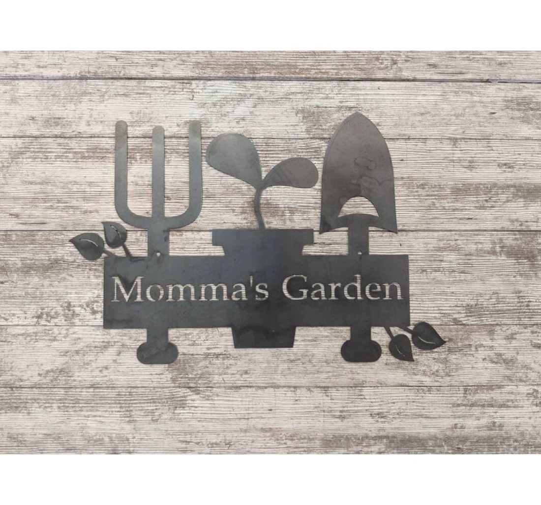 Personalized Metal Sign - Personalized Garden Garden Name Custom Mother's Day Birthday Mom MonoGram