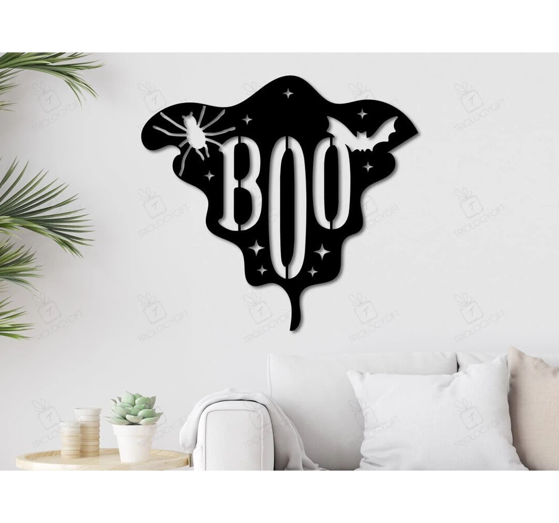 Personalized Metal Sign - Boo Custom Halloween Trick Or Treat Halloween Halloween MonoGram