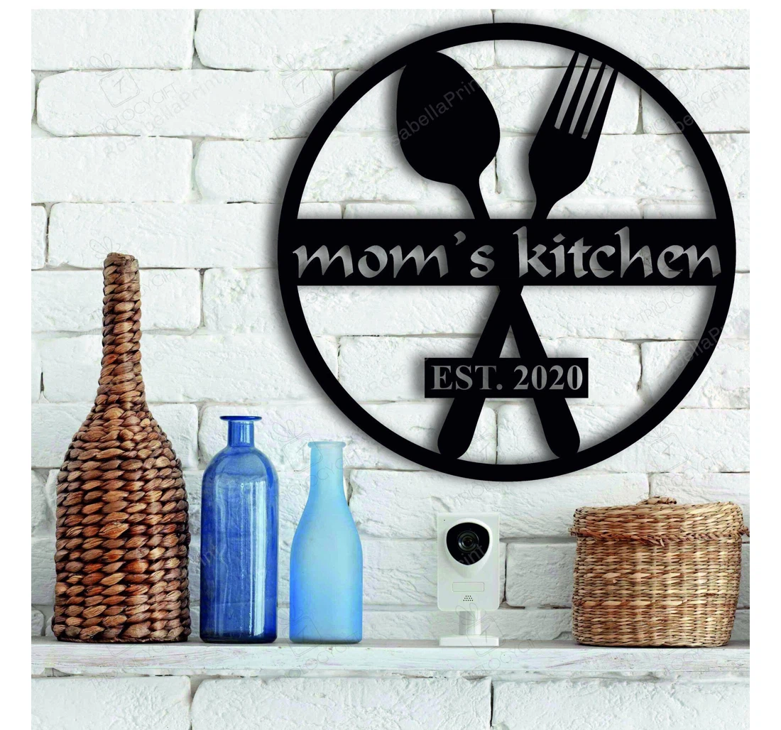 Personalized Metal Sign - Custom Mom's Personalized Mothers Day Custom MonoGram