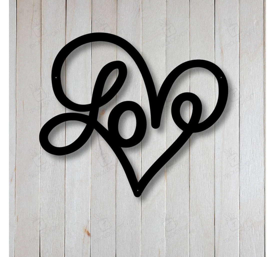 Personalized Metal Sign - Love Mothers Day Name Fathers Day Love MonoGram