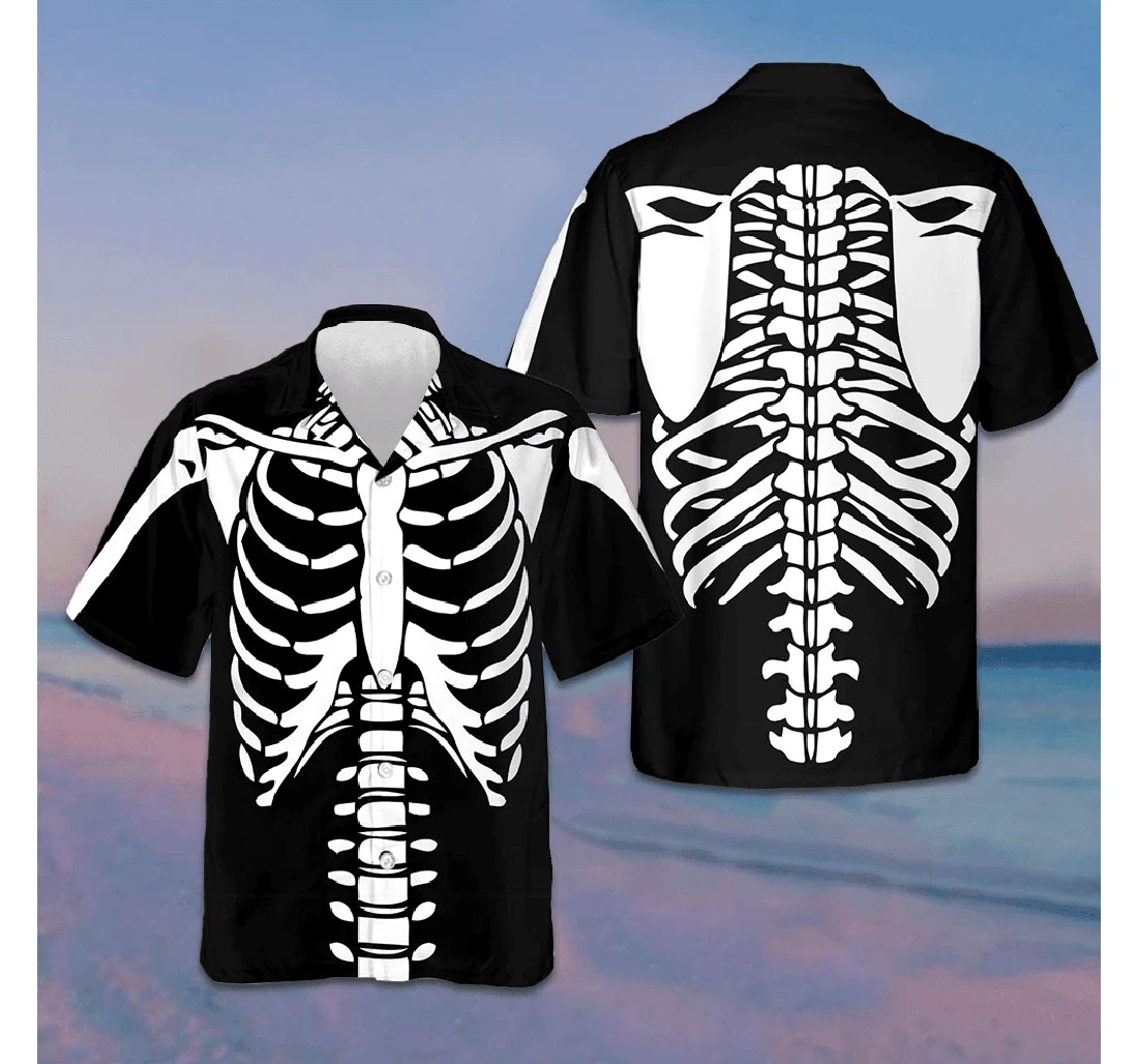 Personalized Halloween Skeleton Costume Horror Halloween Ideas Hawaiian Shirt, Button Up Aloha Shirt For Men, Women