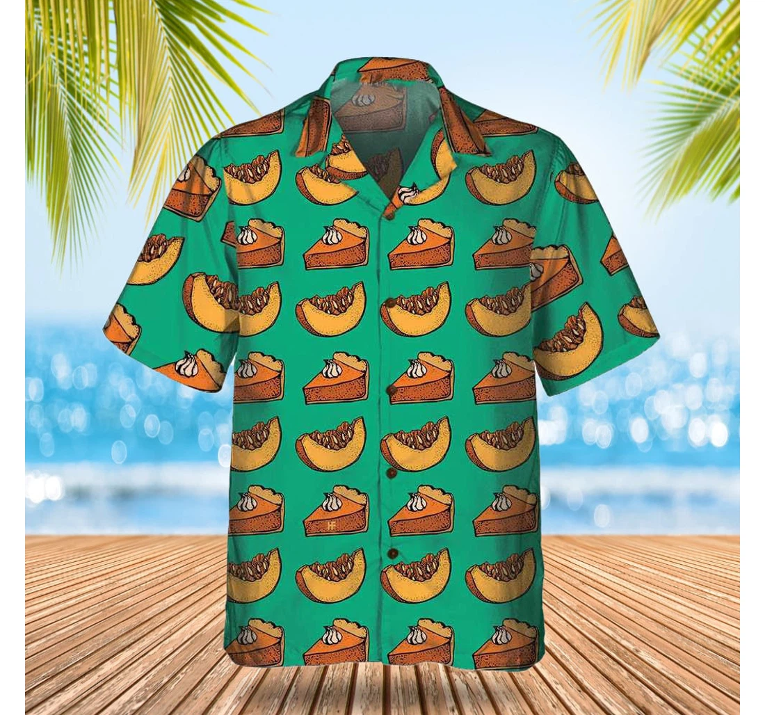 Personalized Pumpkin Pie Cream Thanksgiving Thanksgiving Outfit Ideas Gifts Hawaiian Shirt, Button Up Aloha Shirt For Men, Women