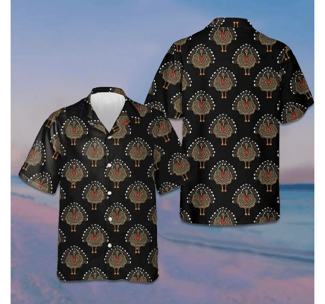 Personalized Turkey Thanksgiving Celebration Funny Turkey Gifts Thanksgiving Hawaiian Shirt, Button Up Aloha Shirt For Men, Women