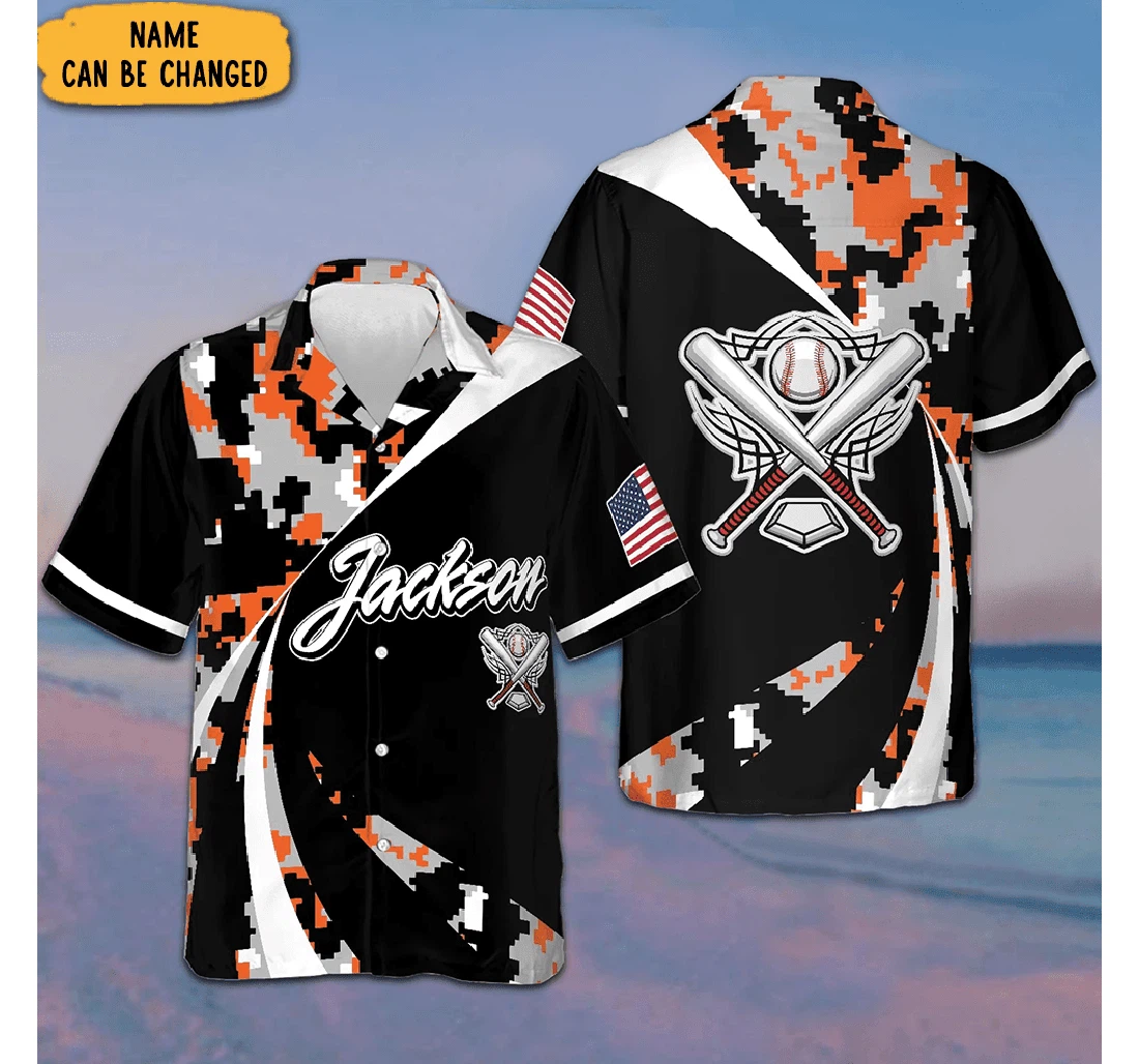 Personalized Custom Baseball Hawaiian Shirt, Button Up Aloha Shirt For Men, Women