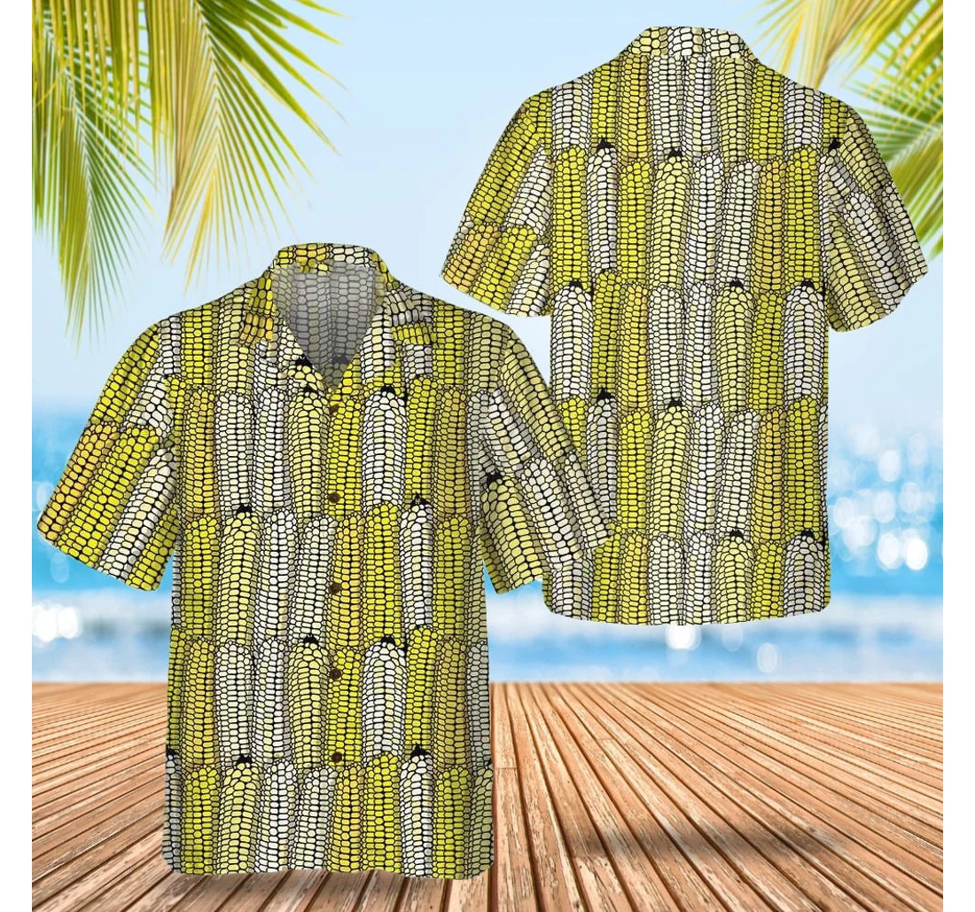 Personalized Corn Plant Gift Ideas Boyfriend Hawaiian Shirt, Button Up Aloha Shirt For Men, Women
