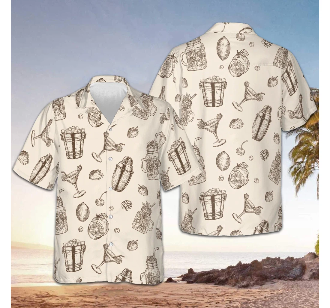 Personalized Cocktail Is My Life Themed Gifts Cocktail Lovers Hawaiian Shirt, Button Up Aloha Shirt For Men, Women