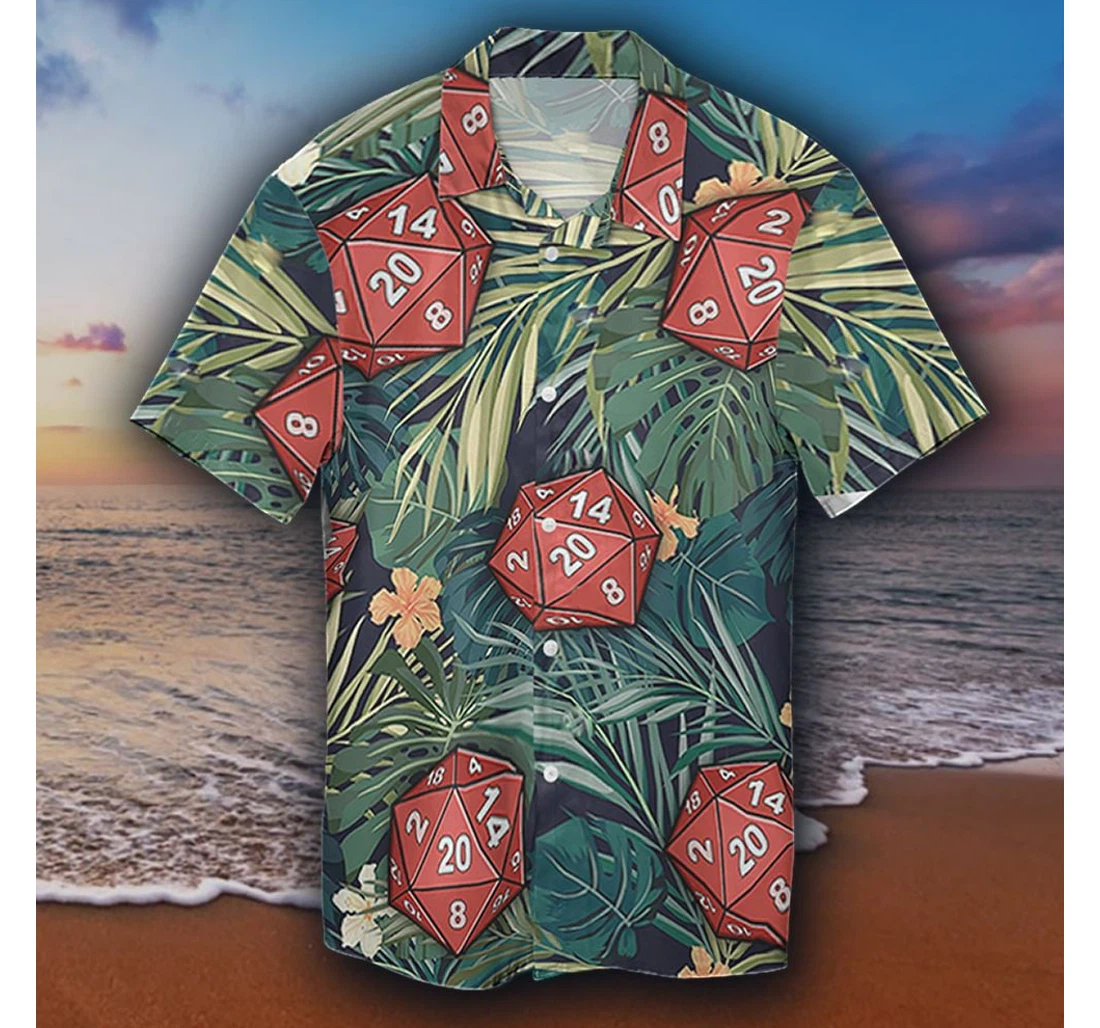 Personalized Dungeons And Dragons Dnd Womens Hawaiian Shirt, Button Up Aloha Shirt For Men, Women