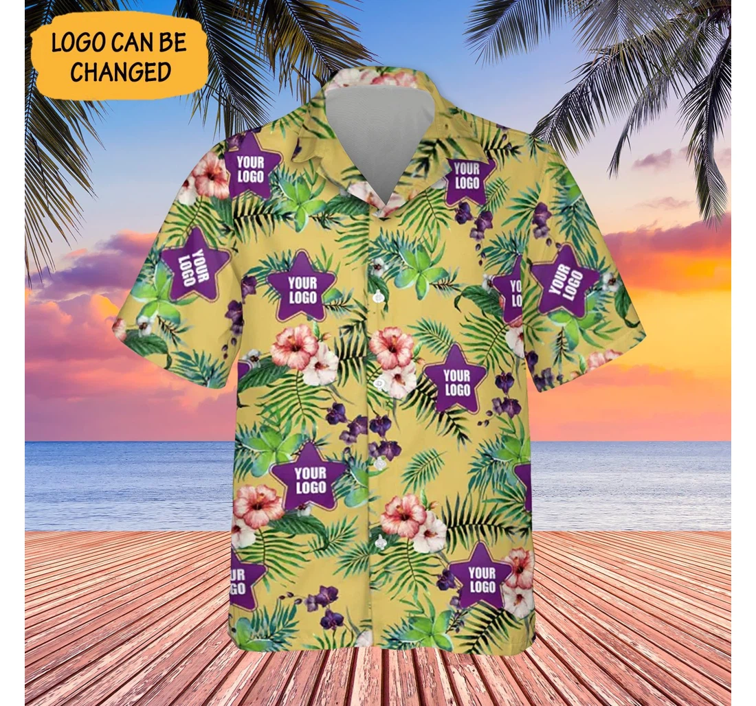 Personalized Logo Custom Logo On Clothes Hawaiian Shirt, Button Up Aloha Shirt For Men, Women