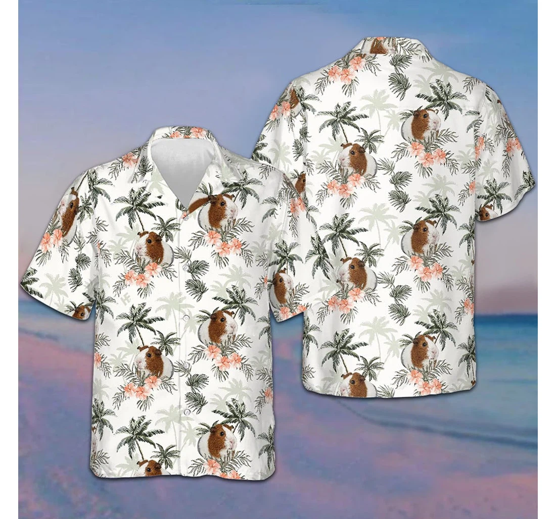 Personalized Guinea Pig Family Funny Gifts Animal Lovers Hawaiian Shirt, Button Up Aloha Shirt For Men, Women