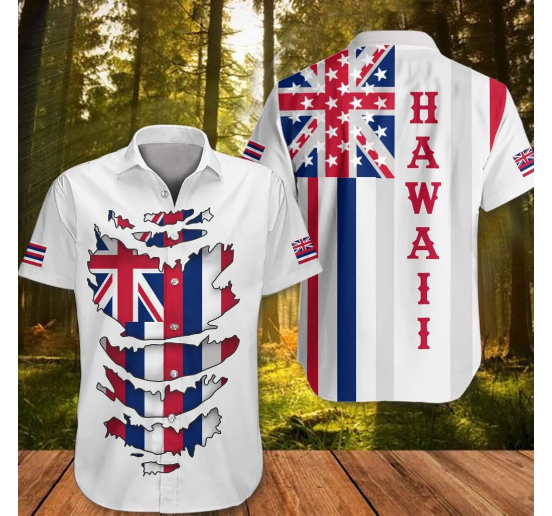 Personalized Proud Of State Unique Gifts Dad Hawaiian Shirt, Button Up Aloha Shirt For Men, Women
