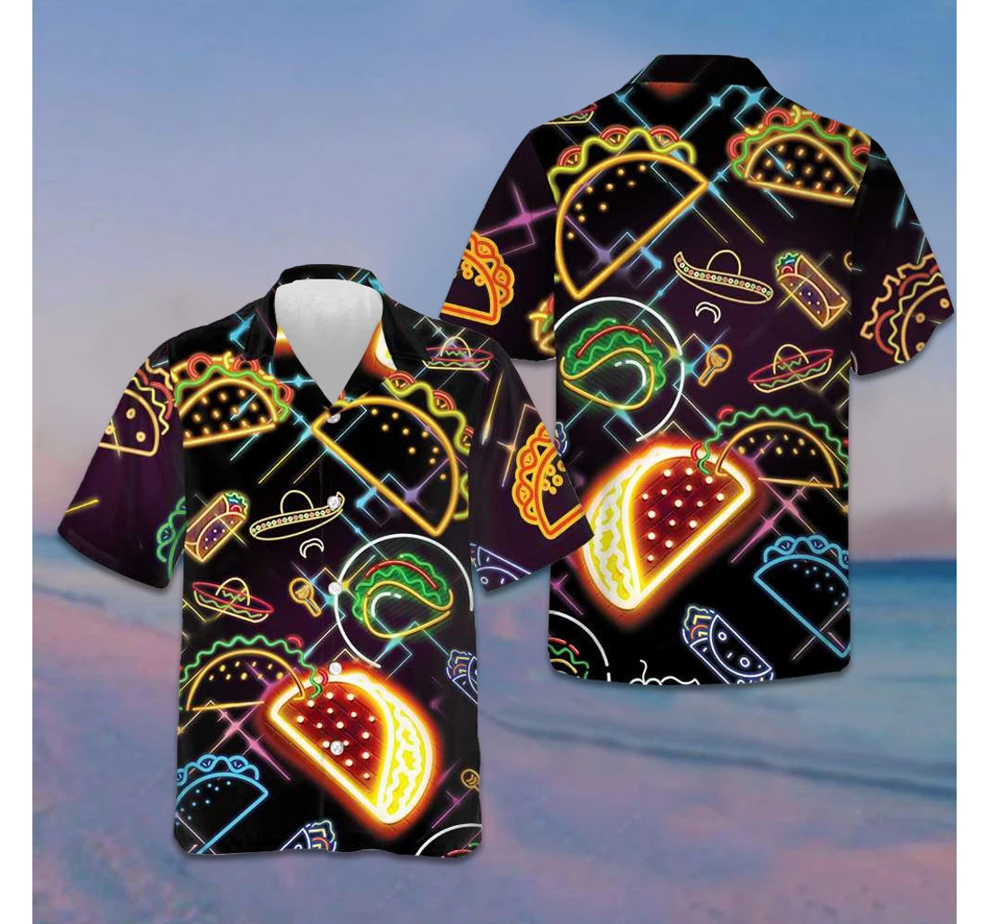 Personalized God Created Tacos Funny Taco Gifts Mexicans Hawaiian Shirt, Button Up Aloha Shirt For Men, Women