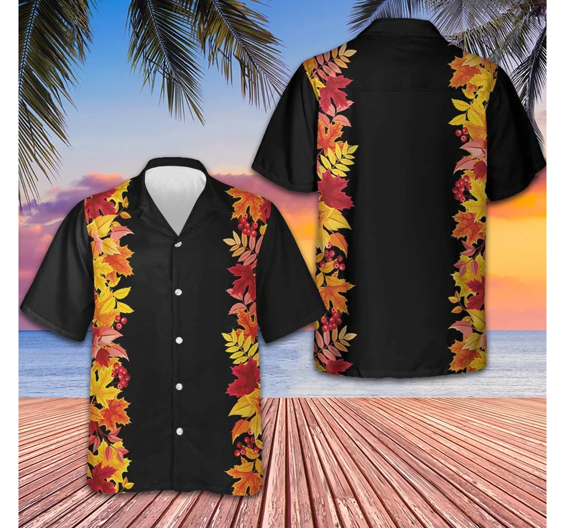 Personalized Autumn Thanksgiving Themed Gifts Thanksgiving Hawaiian Shirt, Button Up Aloha Shirt For Men, Women