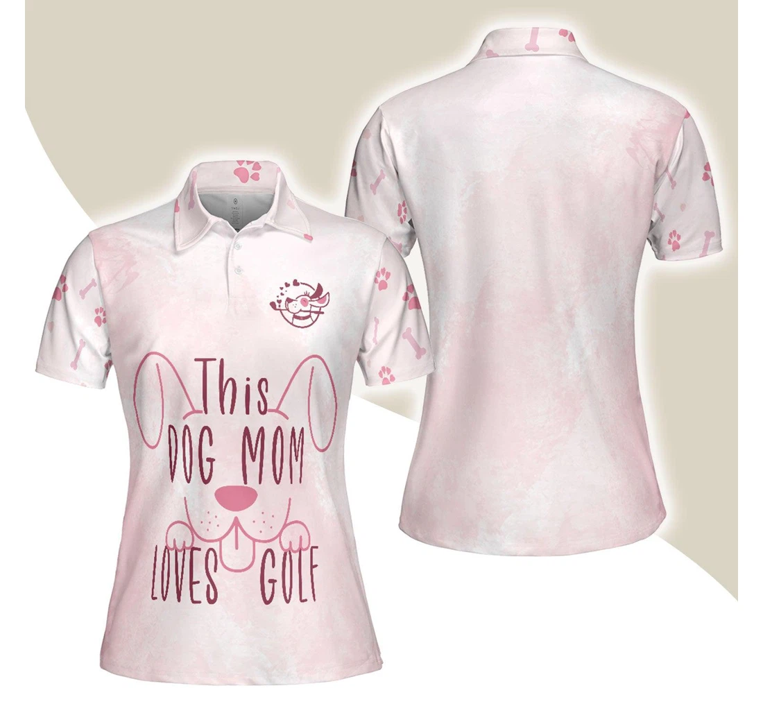Personalized Golf This Dog Mom Loves Golf Perfect Cool Golfing Dog Lovers Ladies Golfers Golf Lovers - Polo Shirt