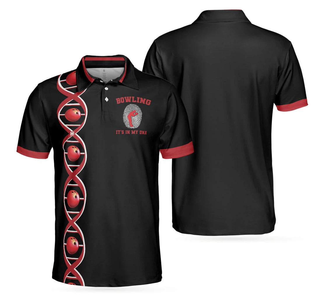 Personalized Bowling It S In My Dna Swag Bowling To Get Your Dad Father S Day - Polo Shirt