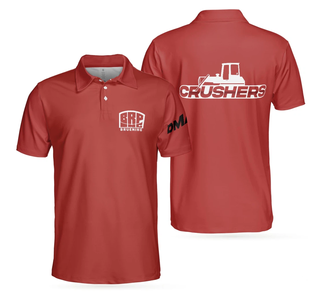 Personalized Bruening Crushers Bowling Team Bowling To Get Your Dad Father S Day - Polo Shirt