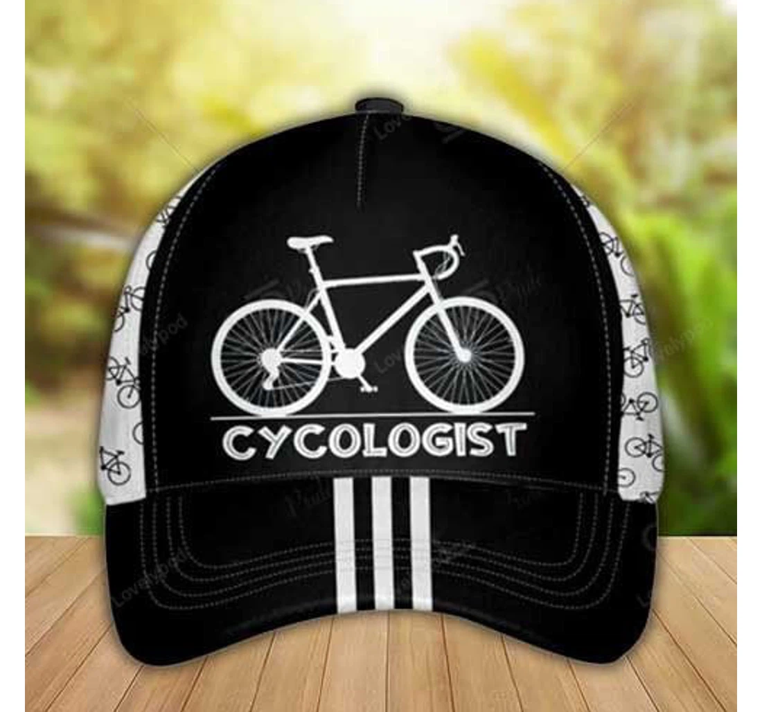 Personalized Cycologist Mountain Bike Pattern Cycling For Cyclists Unisex Snapback, Classic Baseball Cap