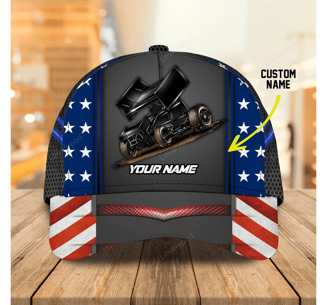 Personalized Customized Dirt Racing Dirt Racer For Man And Racer Unisex Snapback, Classic Baseball Cap