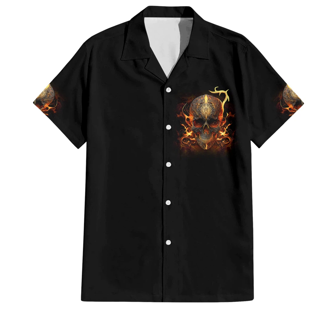 Personalized Did I Piss You Off Skull Filagree Ts Hawaiian Shirt, Button Up Aloha Shirt For Men, Women
