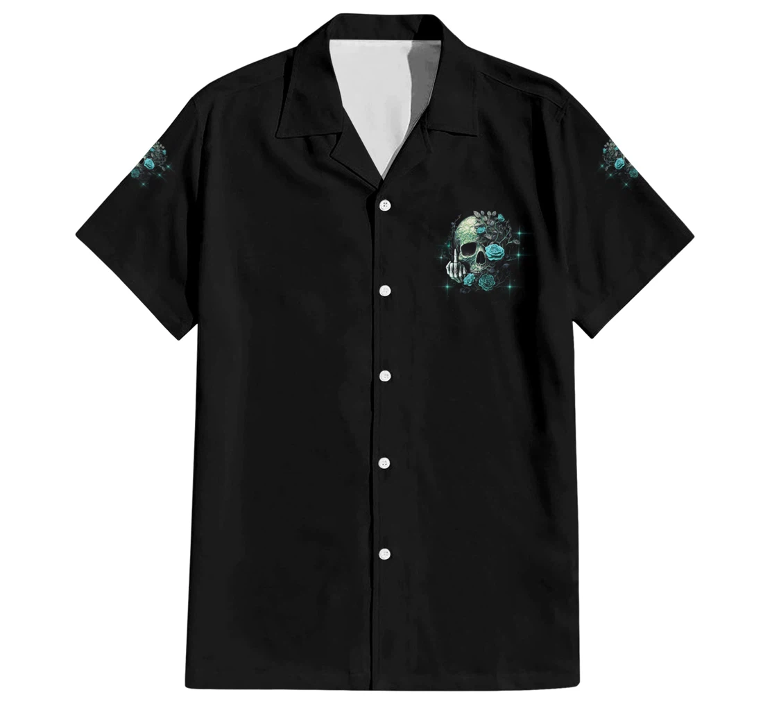 Personalized Fresh Out Of F Skull Rose Ts Hawaiian Shirt, Button Up Aloha Shirt For Men, Women