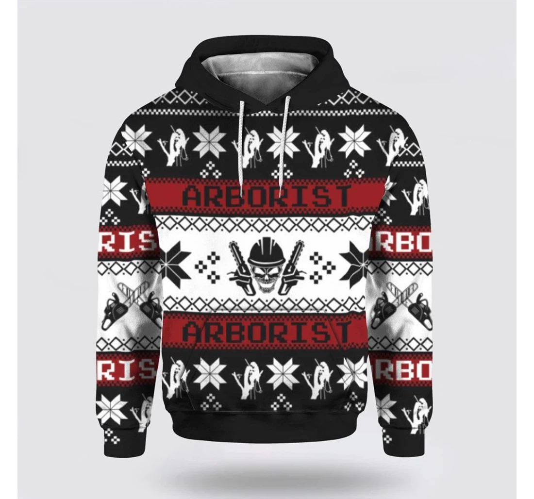 Personalized Christmas Christmas Arborist - 3D Printed Pullover Hoodie