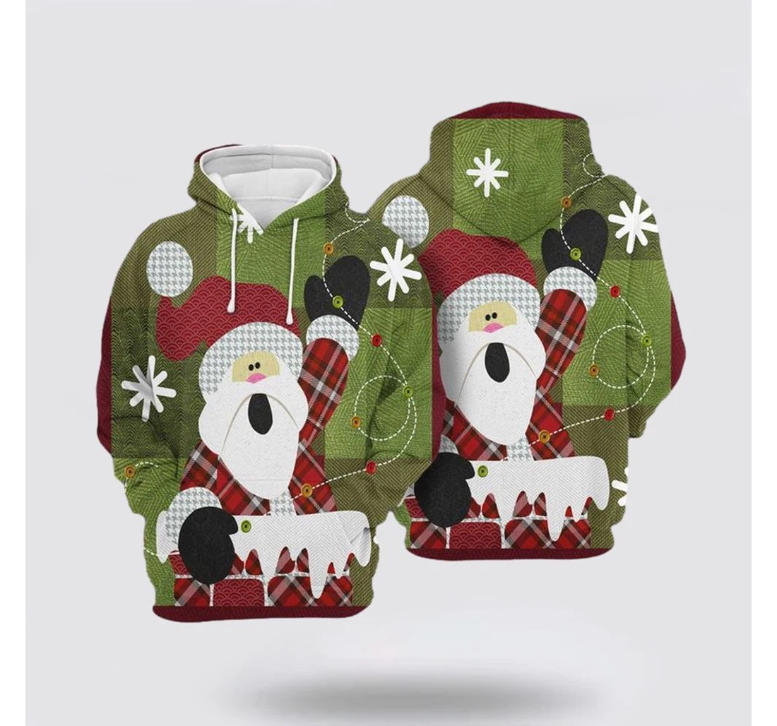 Personalized Christmas Christmas Santa - 3D Printed Pullover Hoodie