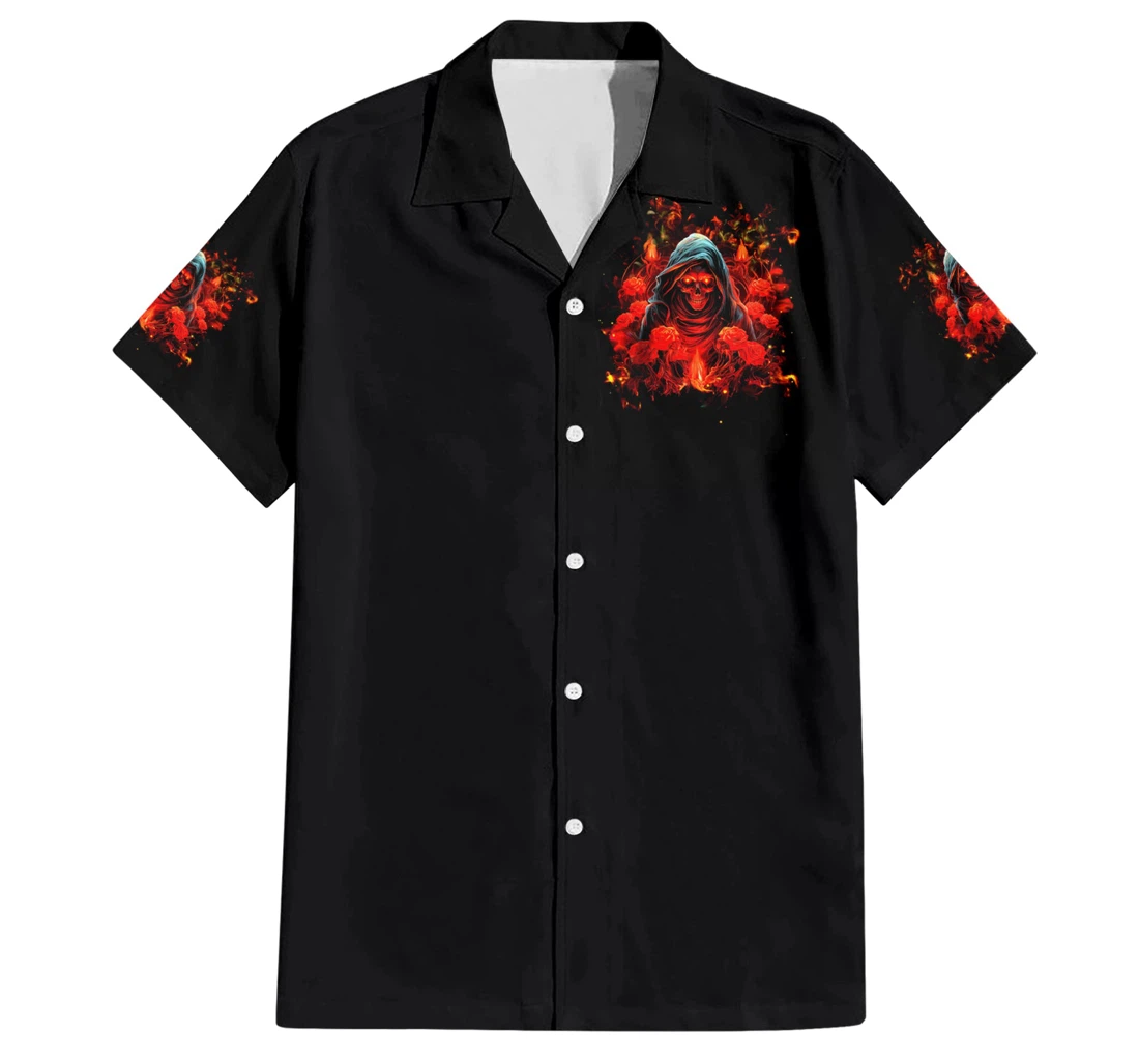 Personalized Rose Skull Iam Sweet Girl But If You Piss Me Off Dt Hawaiian Shirt, Button Up Aloha Shirt For Men, Women