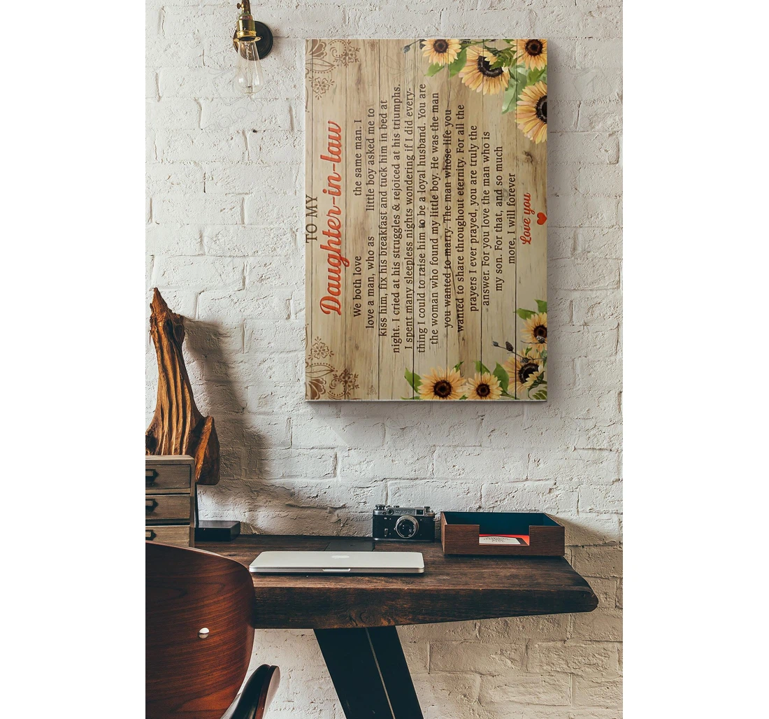Poster, Canvas - To My Daughter In Law Ideas Idea S Print Framed Wall Art
