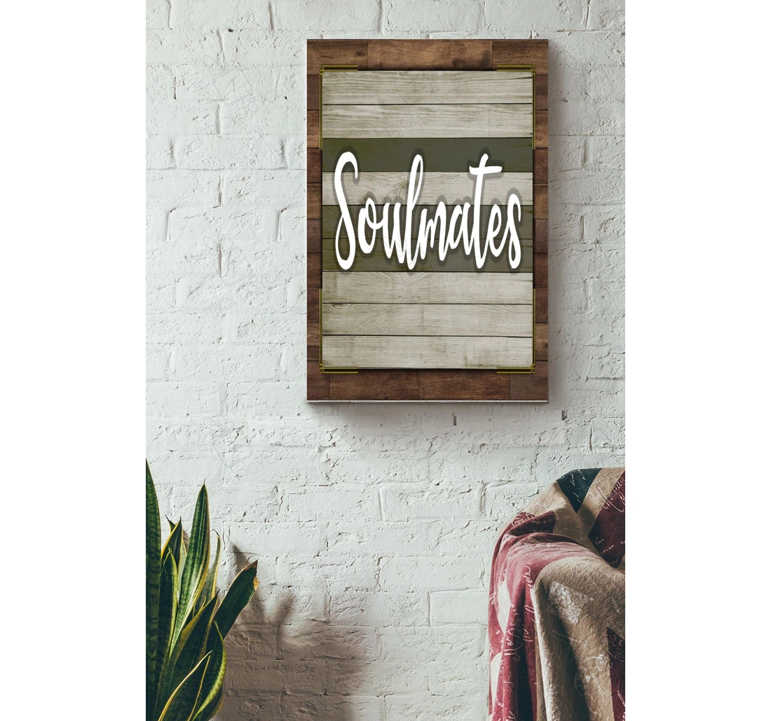 Poster, Canvas - Soulmates Gallery Party Bff Husband Wife Lover Gallery Idea S Print Framed Wall Art
