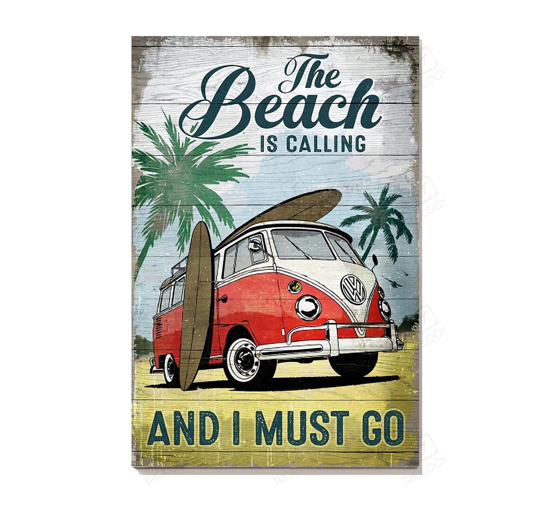 Poster, Canvas - Special Edition Funny Beach Gallery Artgift Beach Sport Lover S Print Framed Wall Art